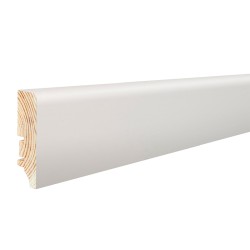 60x15.5mm P6P BALTOS Medinės grindjuostės